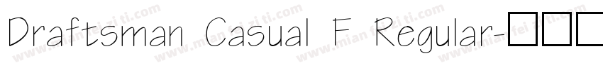 Draftsman Casual F Regular字体转换